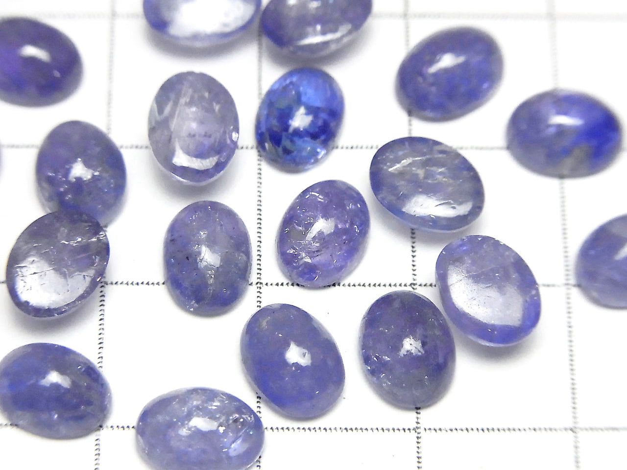 Tanzanite AA++ Oval Cabochon 8x6mm 2pcs