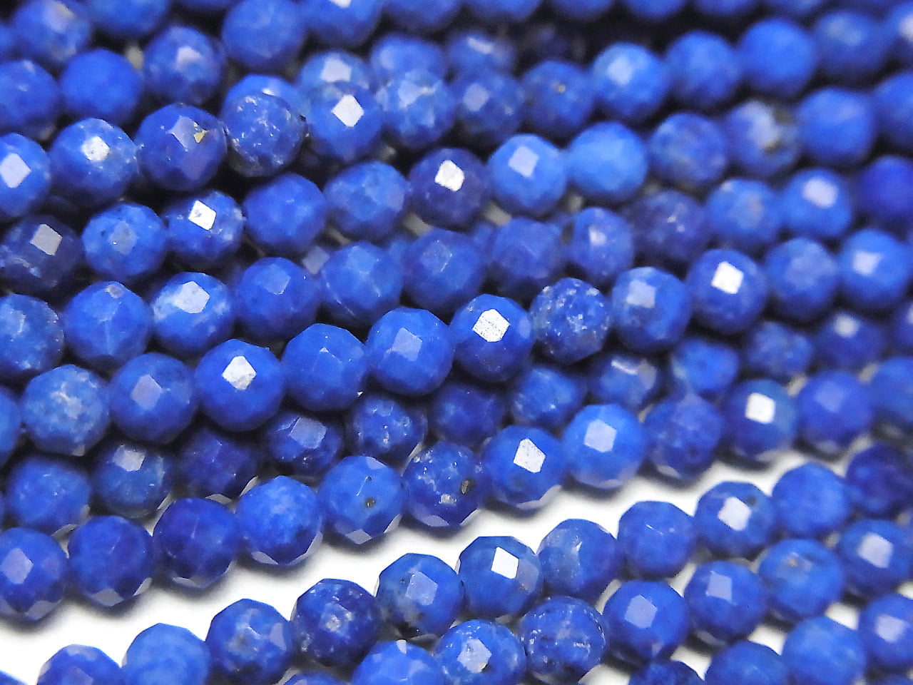 High Quality! Lapislazuli AA++ Faceted Round 3mm 1strand beads (aprx.15inch/37cm)