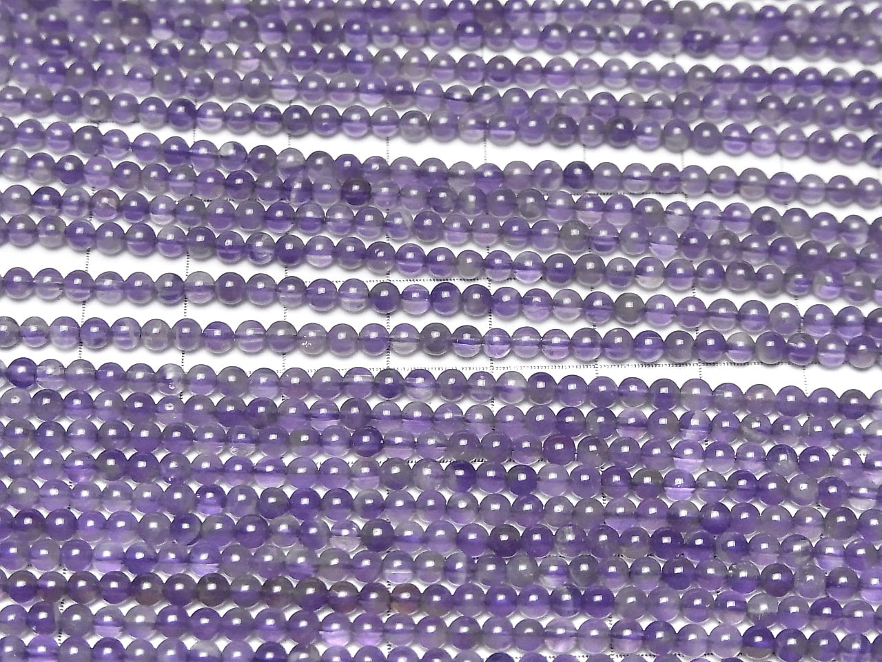 Amethyst AA+ Rund 3mm 1Strang Perlen (ca. 15 Zoll/37 cm)