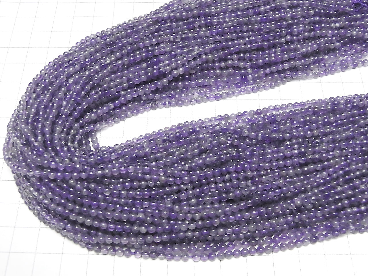 Amethyst AA+ Rund 3mm 1Strang Perlen (ca. 15 Zoll/37 cm)