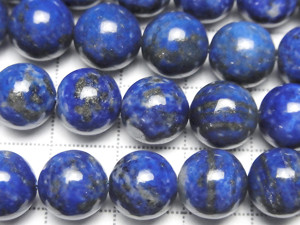 Lapis-lazuli A+ Rondes 10 mm demi-fil ou 1 fil de perles (environ 15 pouces/38 cm)