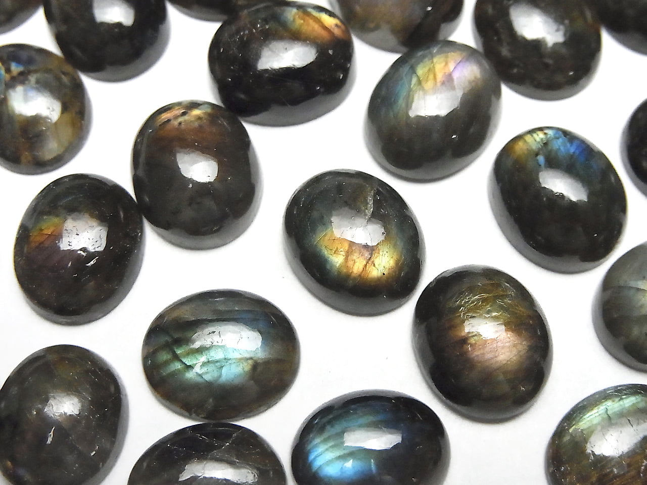 Spectrolite de Finlande AAA Ovale Cabochon 12 x 10 mm 2 paires 16,99 $ !