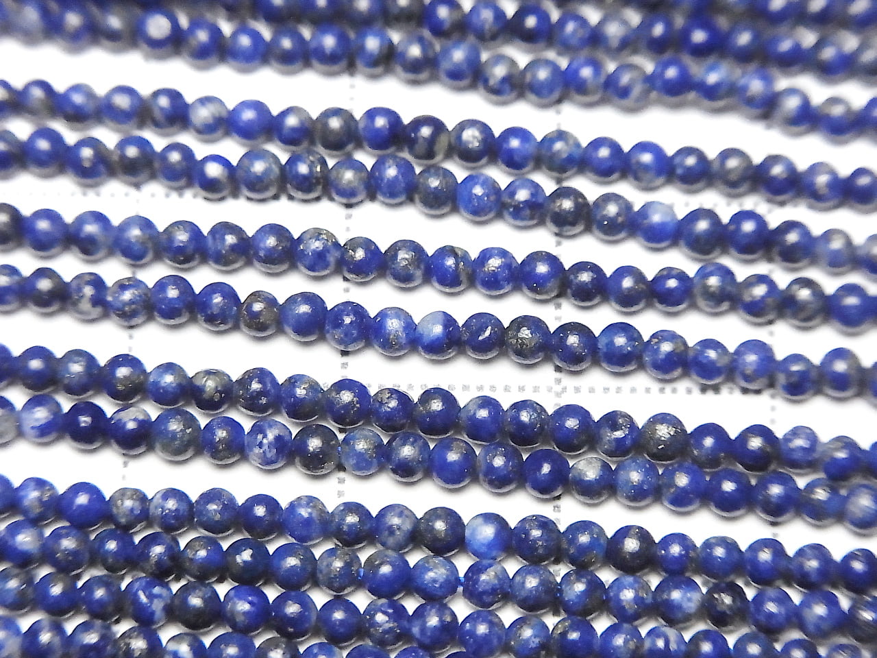 Lapislazuli AA+ Rund 2mm 1Strang Perlen (ca. 15 Zoll / 37 cm)