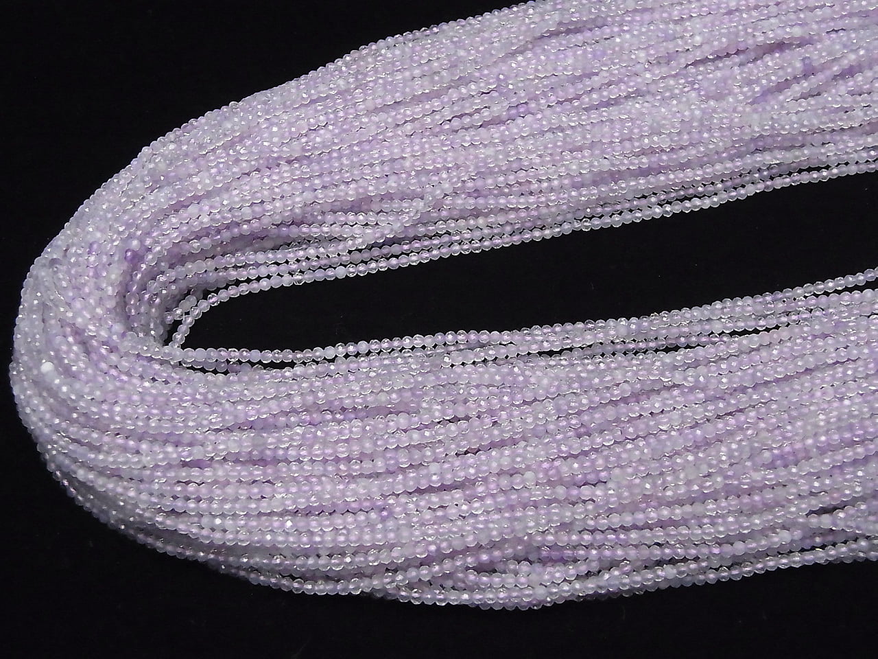 Hochwertig! Scorolit AA++ Facettiert Rund 2mm 1Strang Perlen (ca. 15 Zoll/37 cm)