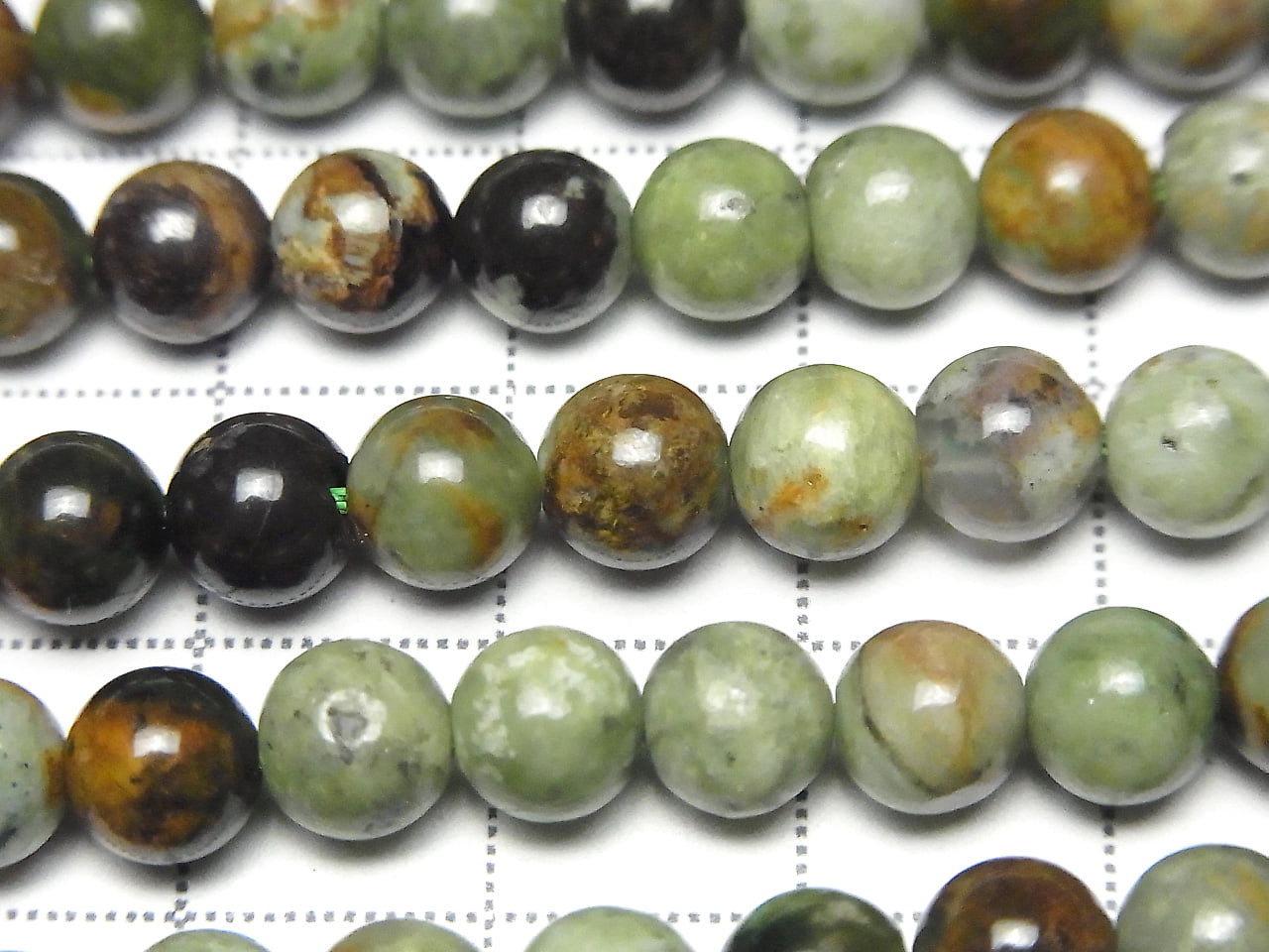 Green Opal Round 6mm 1strand beads (approx. 15 inches/37 cm)