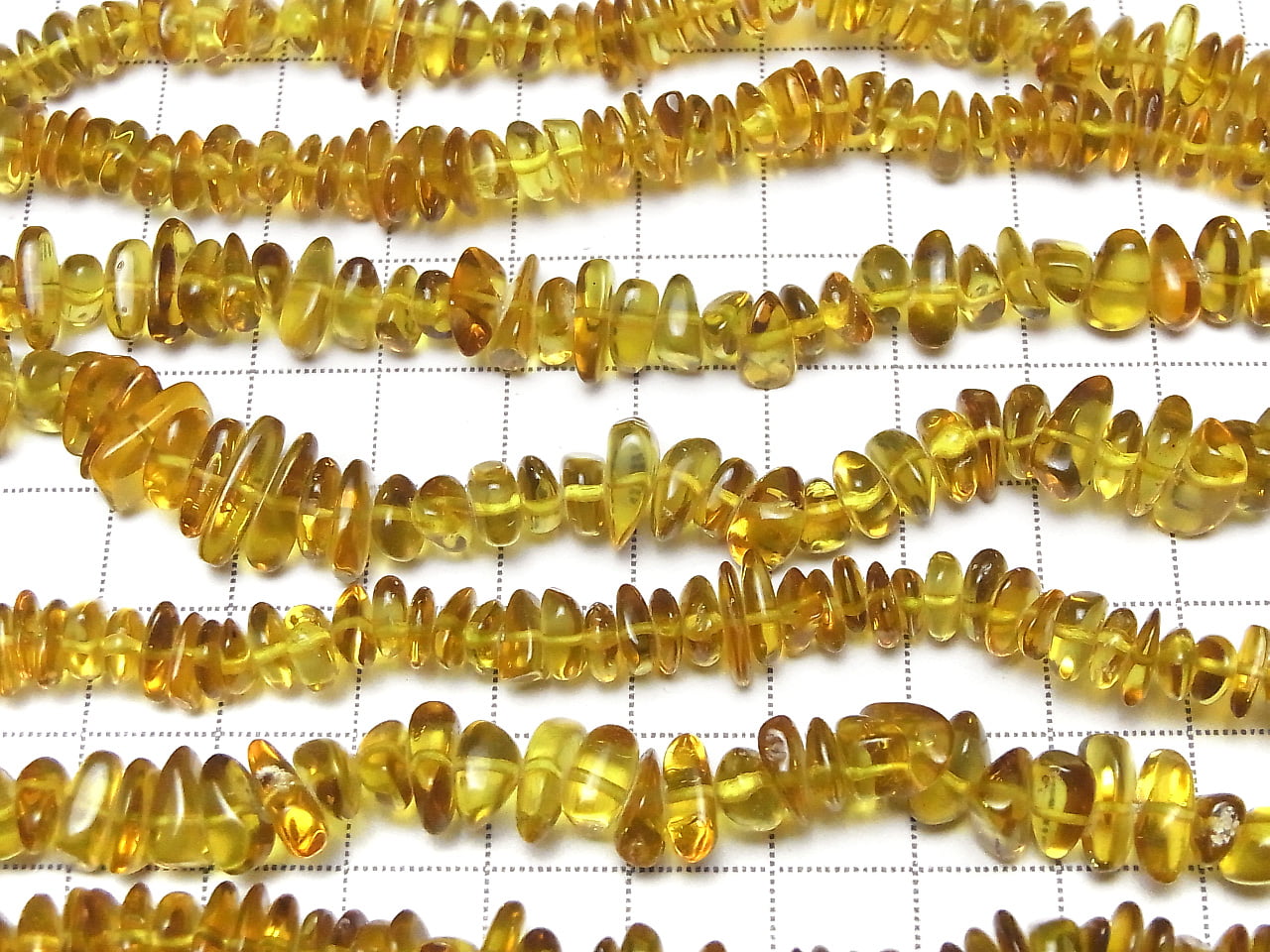 Yellow Green Amber AAA Small Nugget (Chips) 1/4 or 1strand beads (aprx.15 inch / 38 cm)