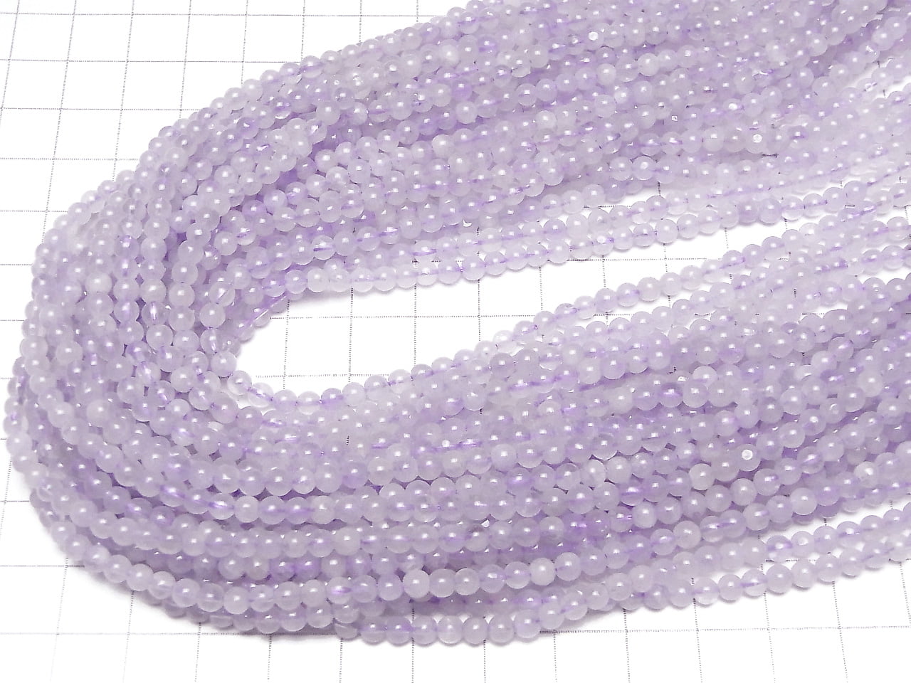 Améthyste Lavande AA++ Ronde 4mm 1 fil perles (approx.15inch / 38cm)