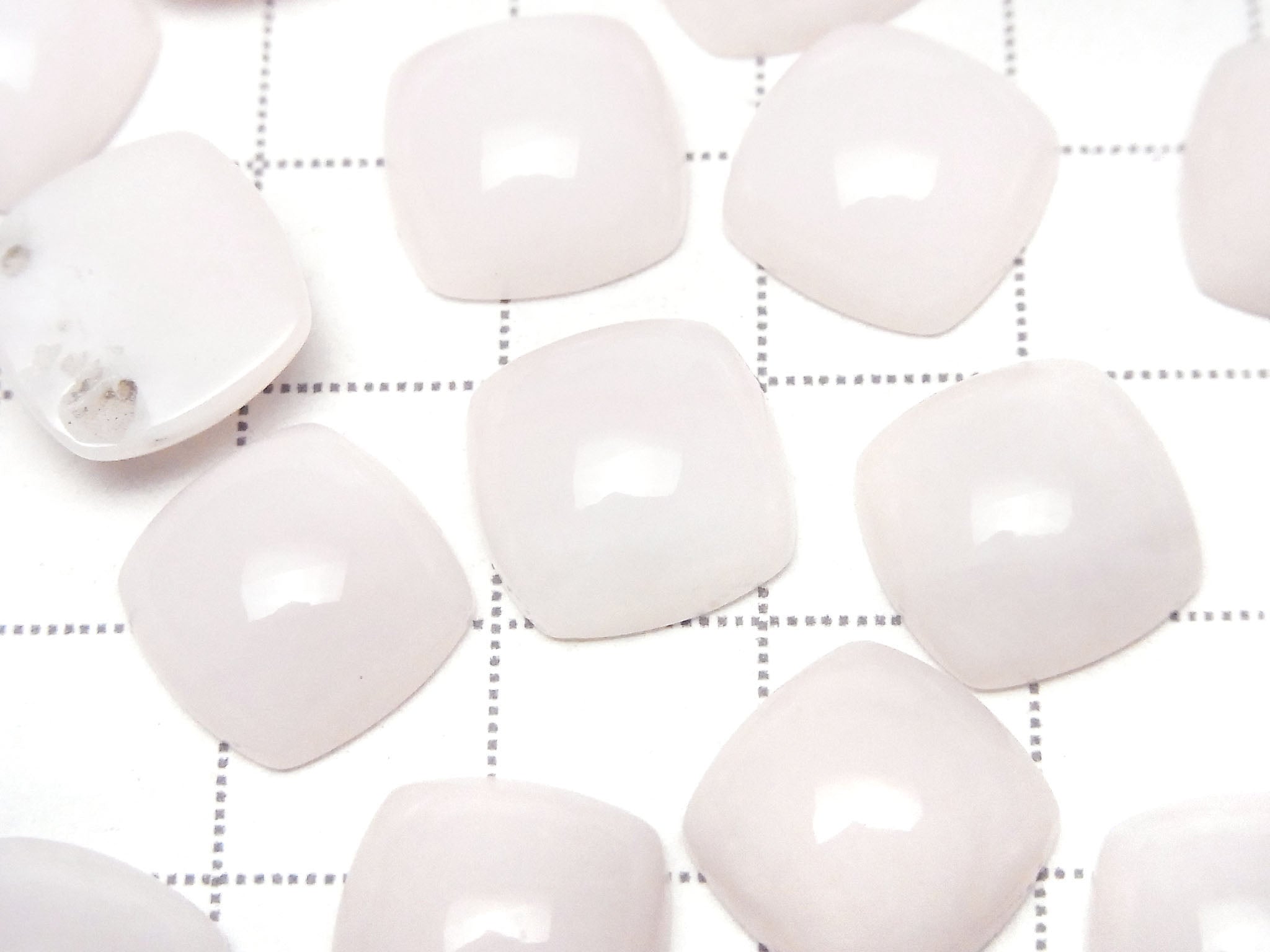 Pink Opal AA++ Square Cabochon 12x12mm 1pc
