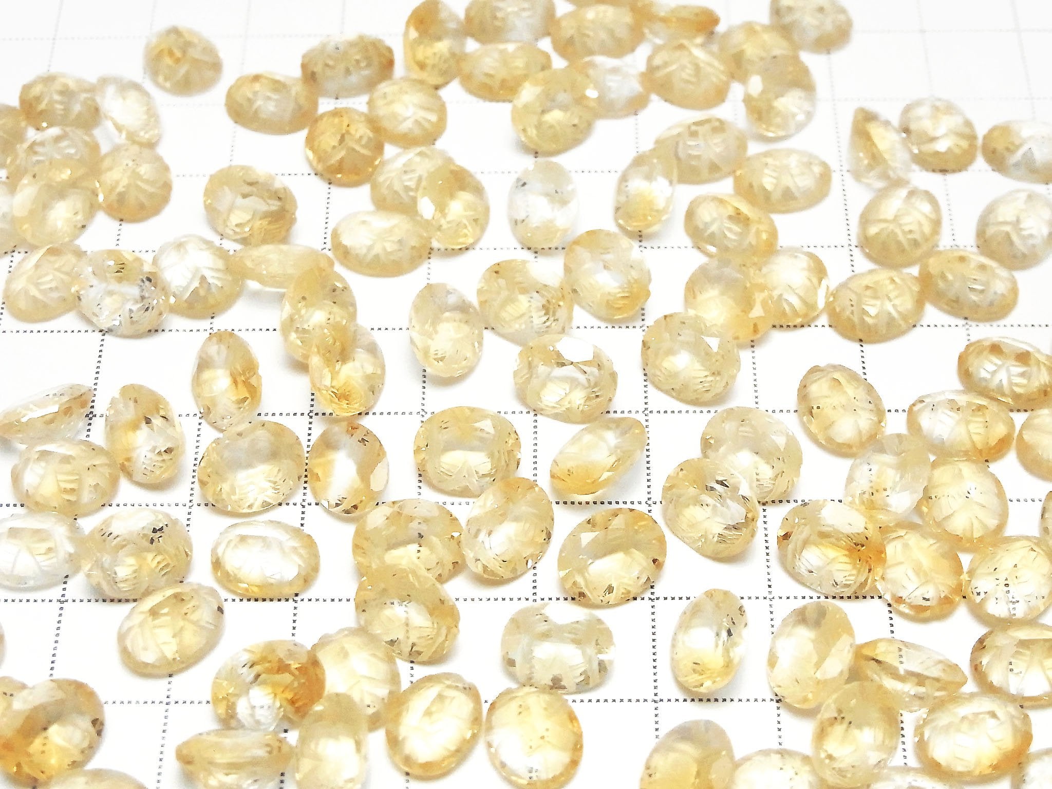 高品質黃水晶 AAA 刻面橢圓形 10x8mm 2顆