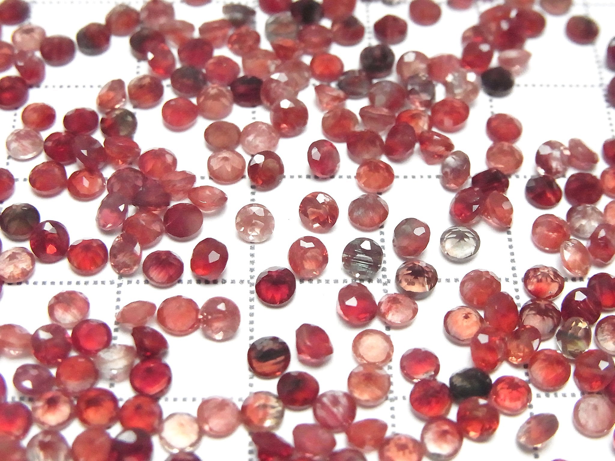 高品質安山石 AAA+ 裸石 圓刻面 3x3mm 10顆