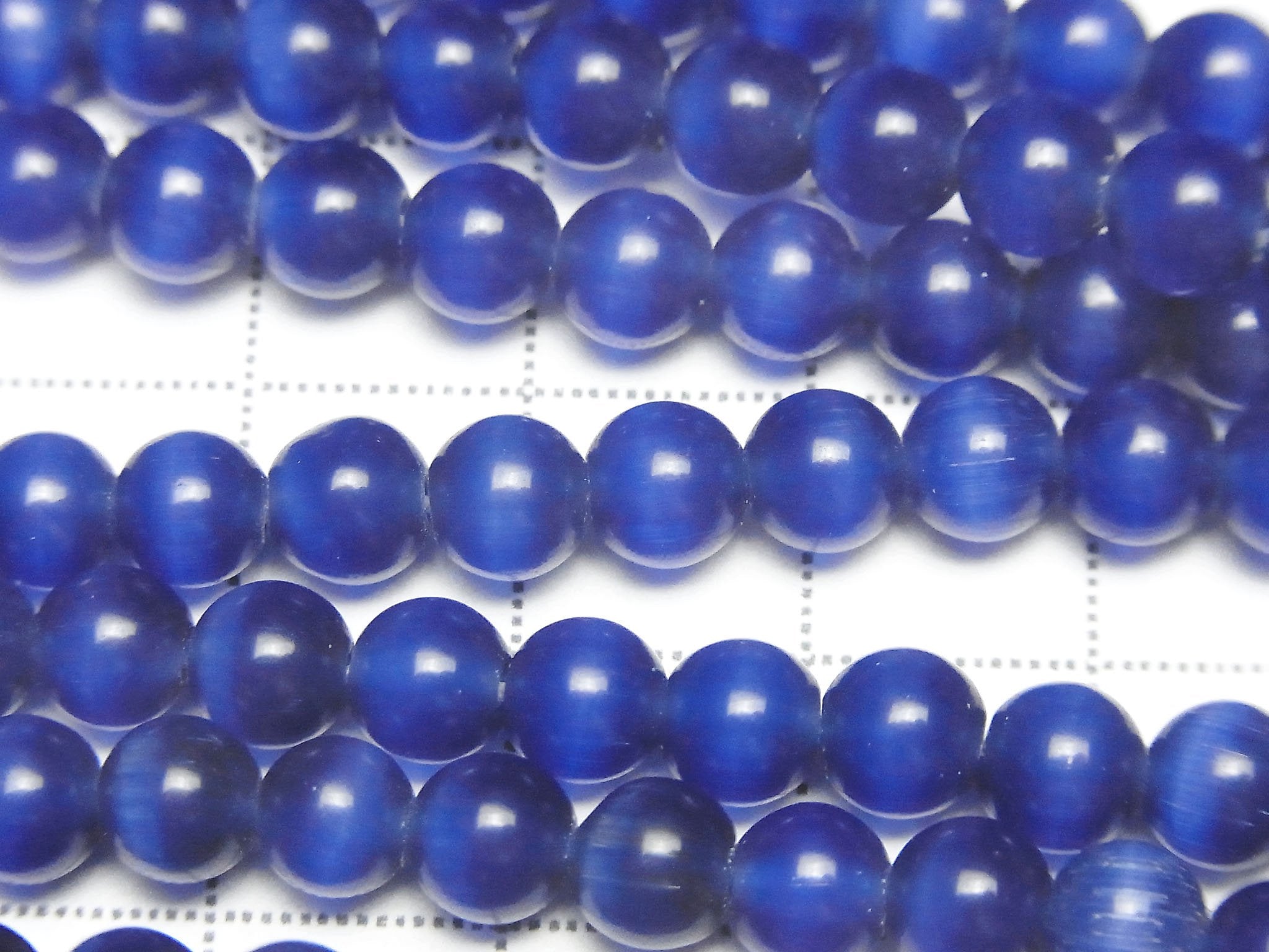 Navy color Cat's Eye Round 6mm 1strand beads (aprx.14inch/34cm)