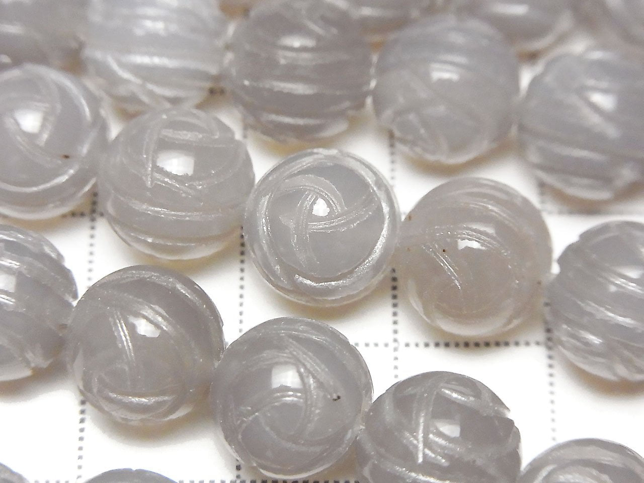 Onyx Gris AAA Rond Taille Rose 10 mm perles demi-fil ou 1 fil (env. 14 pouces / 35 cm)