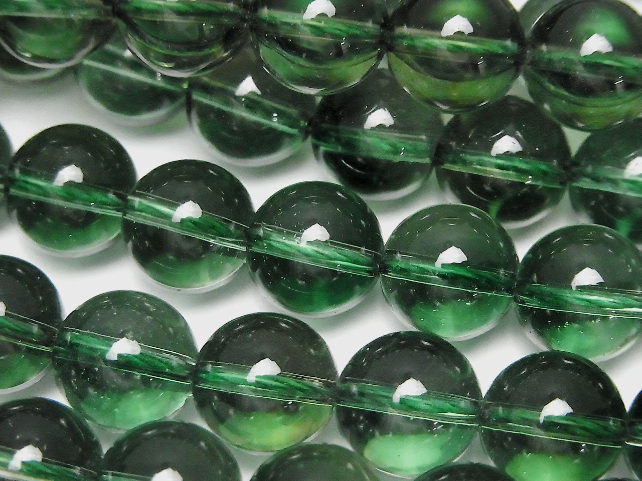 Green Quartz Round 10mm half or 1strand beads (aprx.15inch/37cm)
