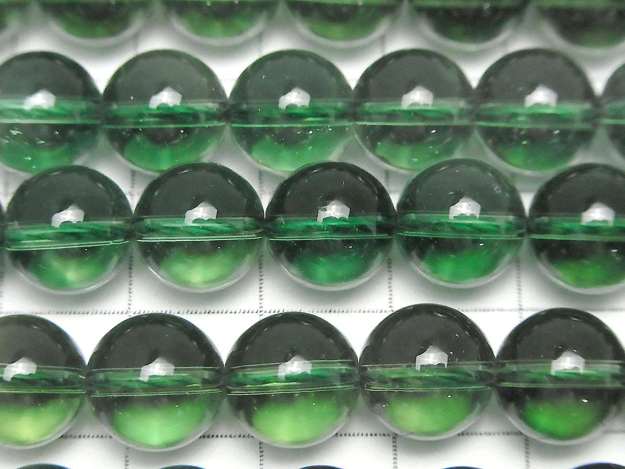 Green Quartz Round 10mm half or 1strand beads (aprx.15inch/37cm)