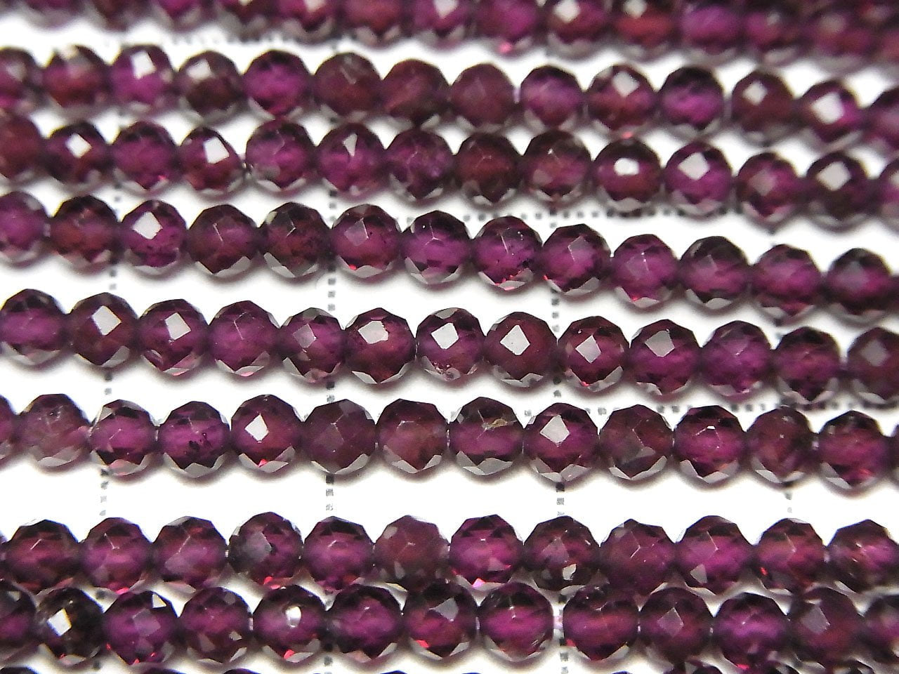 Haute qualité ! 2pcs 8,79 $ ! Grenat Rhodolite AAA Facetté Rond 3mm 1 brin de perles (env. 15 pouces/37cm)