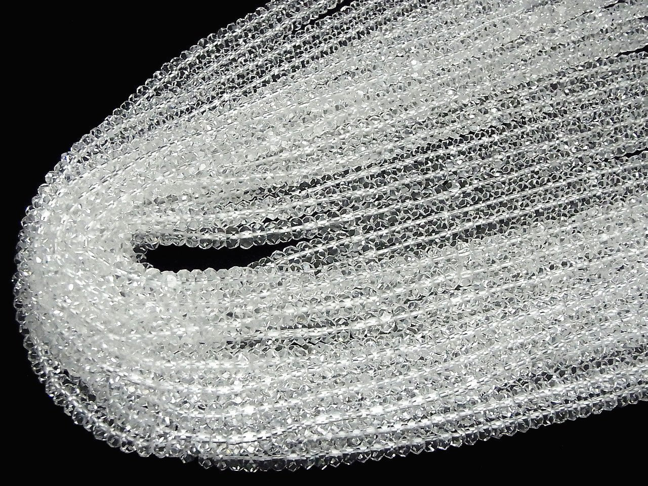 Quartz Cristallin AAA Facetté Bouton Rondelle 6x6x3mm demi ou 1 fil perles (env. 15inch/37cm)