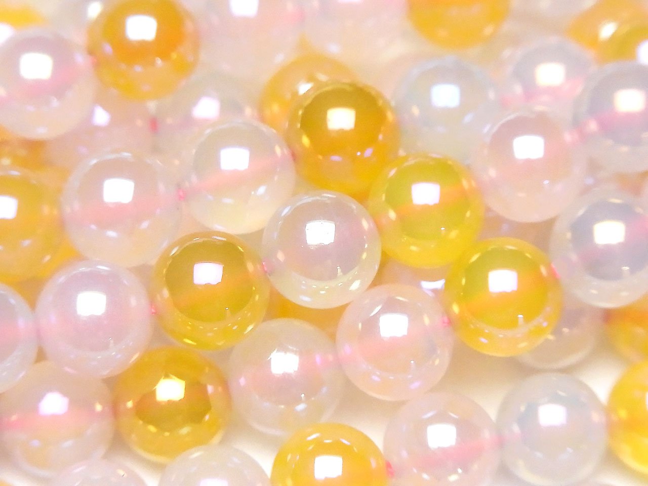 1strand $8.79! Flash, multicolored Chalcedony Round 8mm 1strand beads (aprx.15inch / 36cm)