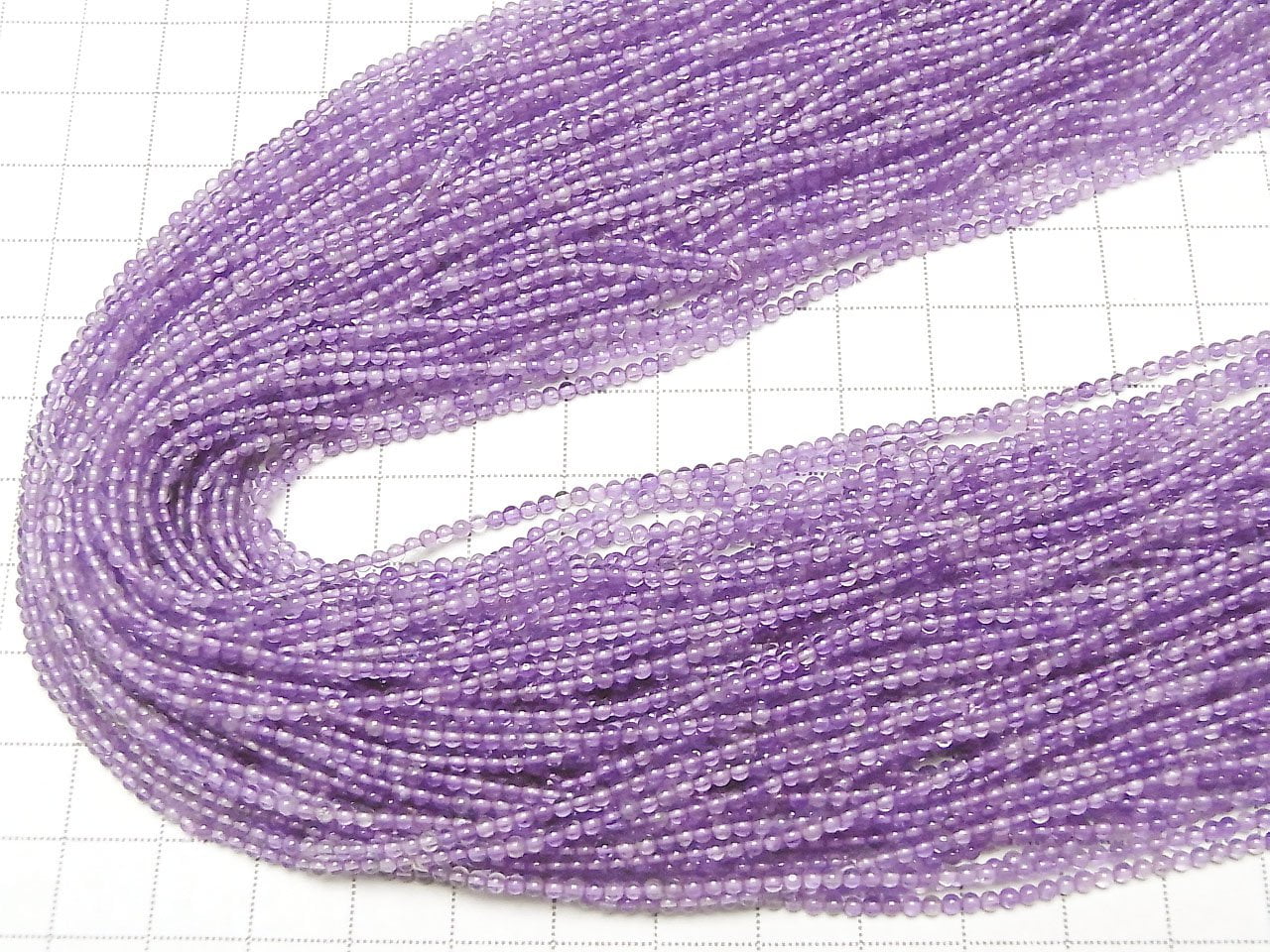 Amethyst AA++ Rund 2mm 1 Strang Perlen (ca. 15 Zoll/38 cm)