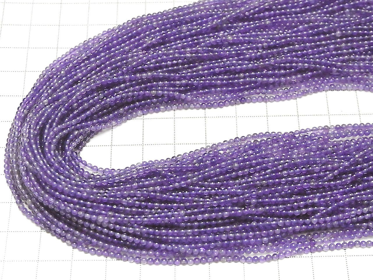 Amethyst AAA Round 2mm 1strand beads (aprx.15inch/36cm)