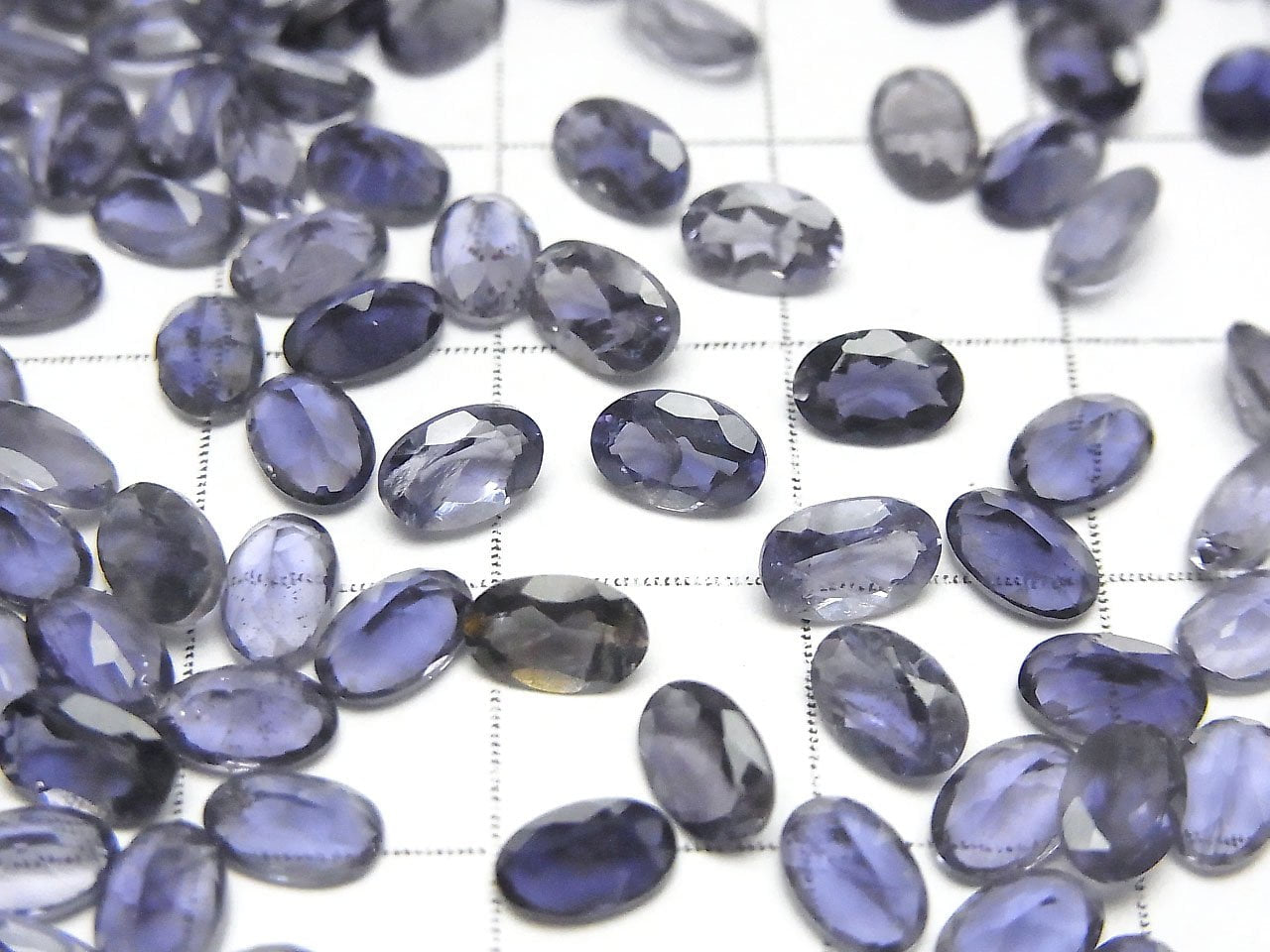 High Quality Iolite AAA Loose stone Oval Faceted 6x4mm 5pcs