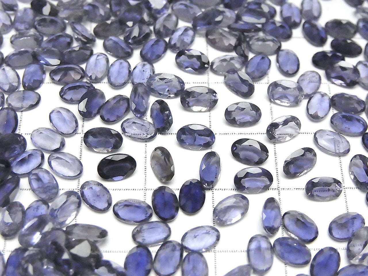 High Quality Iolite AAA Loose stone Oval Faceted 6x4mm 5pcs