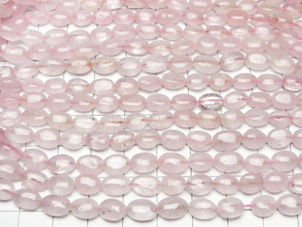 High Quality Morganite AA++ Oval half or 1strand beads (aprx.17inch/42cm)