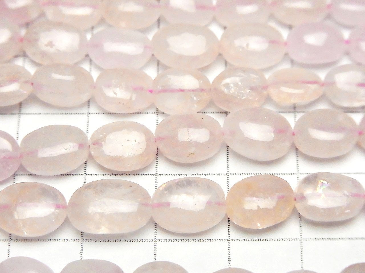 Morganite AA+ Oval half or 1strand beads (aprx.16inch/40cm)