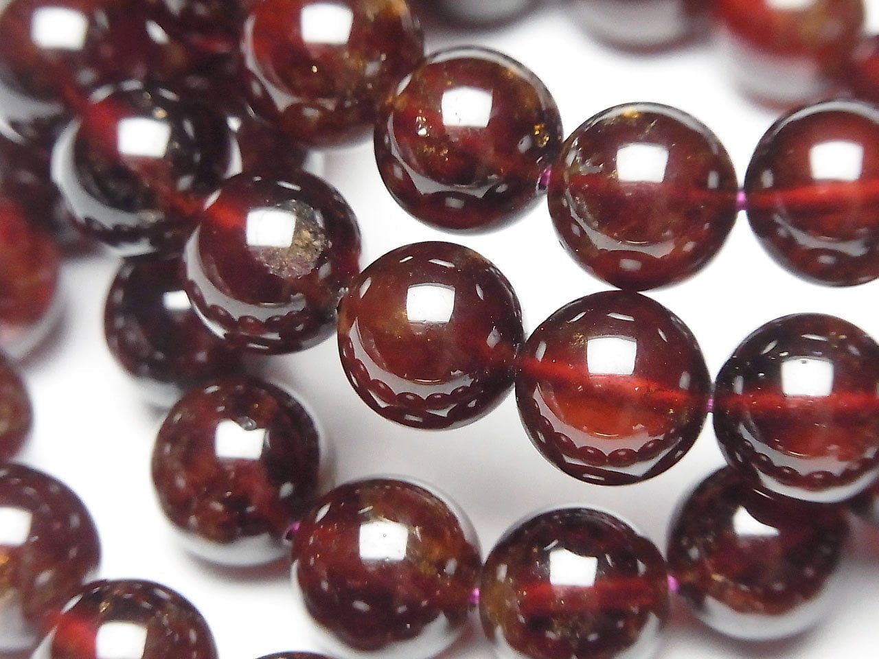 High Quality Hessonite Garnet AAA- Round 10mm Bracelet