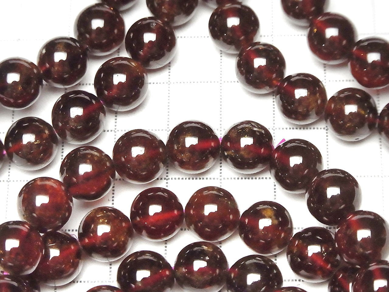 High Quality Hessonite Garnet AAA- Round 10mm Bracelet