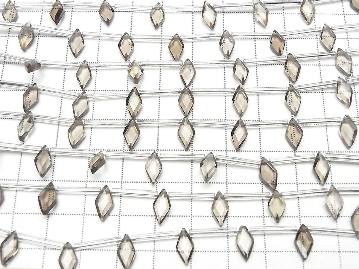 Hochwertiger Rauchquarz AAA Diamantform 10x5mm 1Strang Perlen (18Stück)
