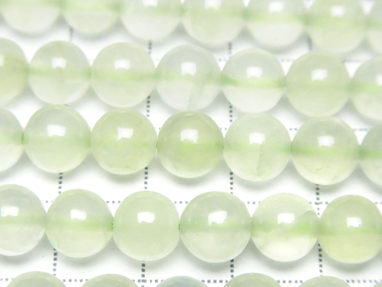 葡萄石 AAA- 圓珠 8mm 半串或 1 串珠(約 15 英寸/36 公分)