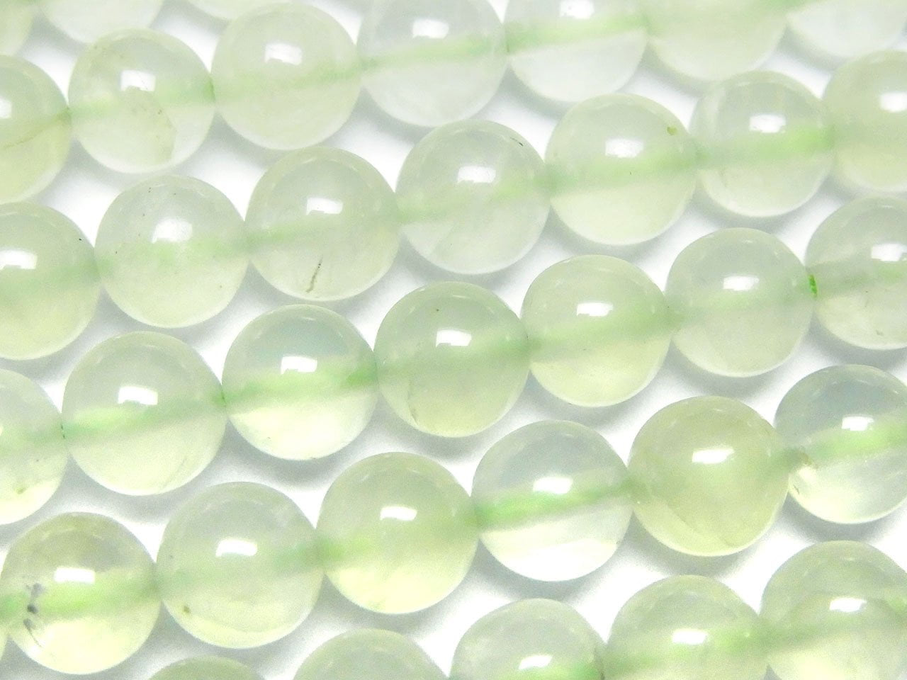 葡萄石 AAA- 圓珠 8mm 半串或 1 串珠(約 15 英寸/36 公分)