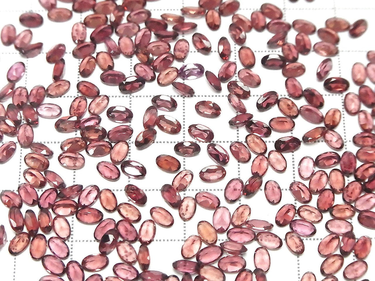 Hochwertiger Mosambik Granat AAA Lose Steine Oval Facettiert 5x3mm 10Stk