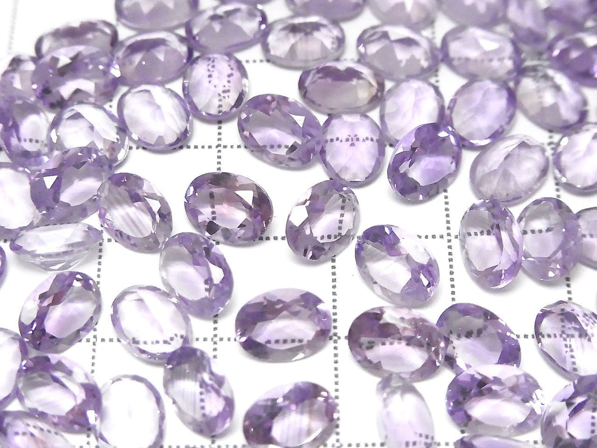 Hochwertiger Amethyst AAA Lose Stein Oval Facettiert 8x6mm 5Stk