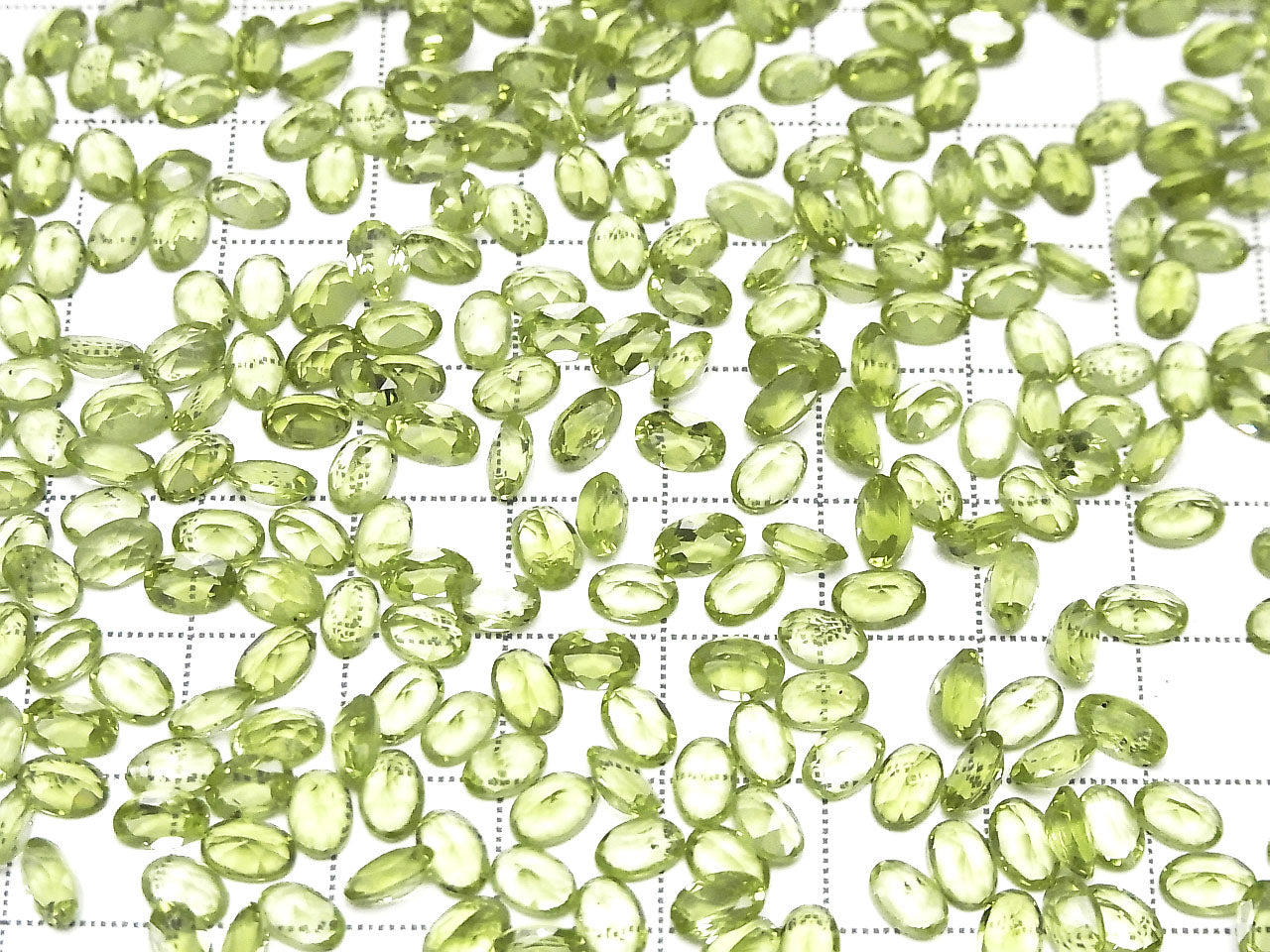 Hochwertiger Peridot AAA Lose Steine Oval facettiert 6x4mm 5Stk