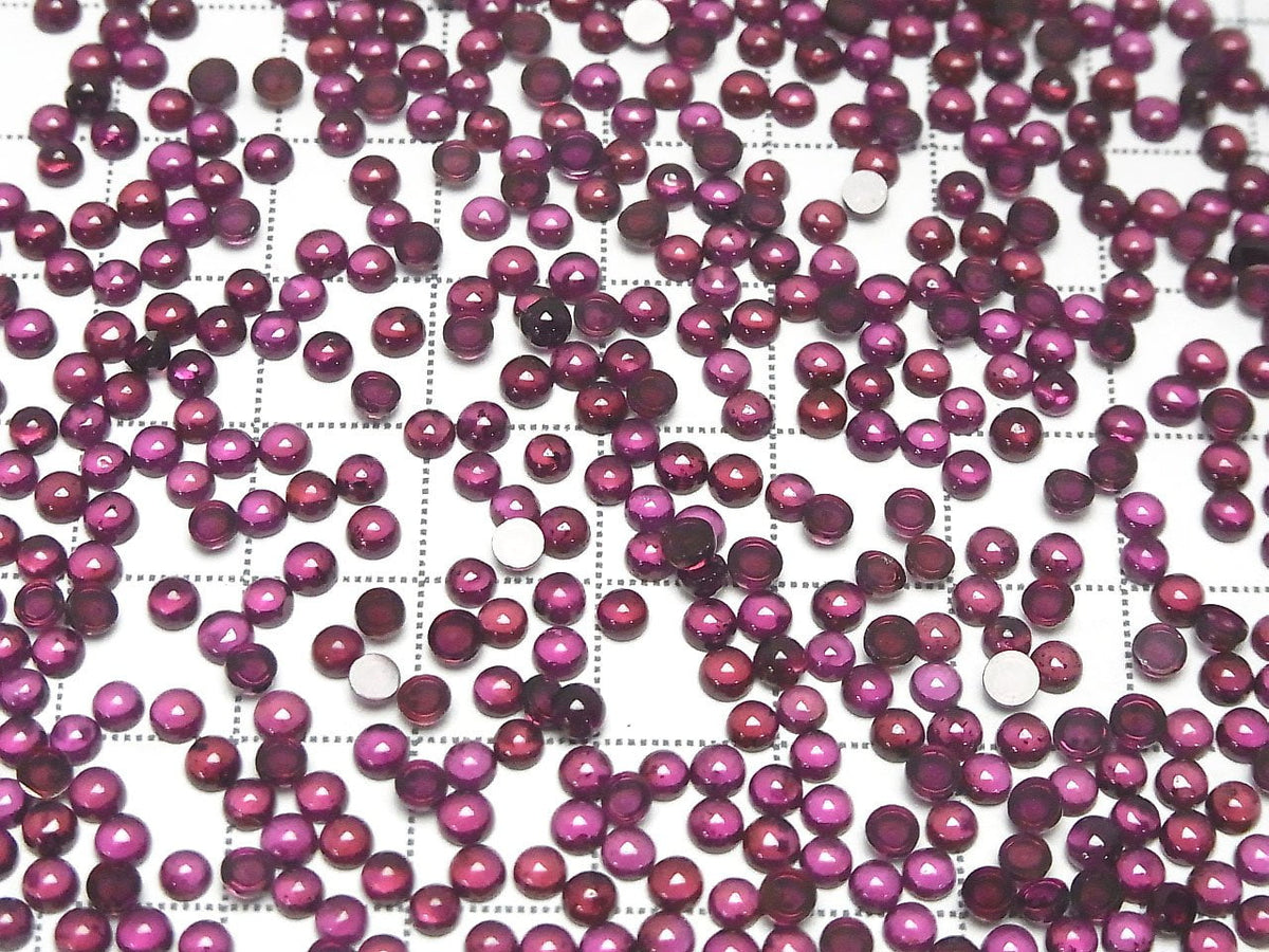 High Quality Rhodolite Garnet AAA Round Cabochon 3x3mm 10pcs