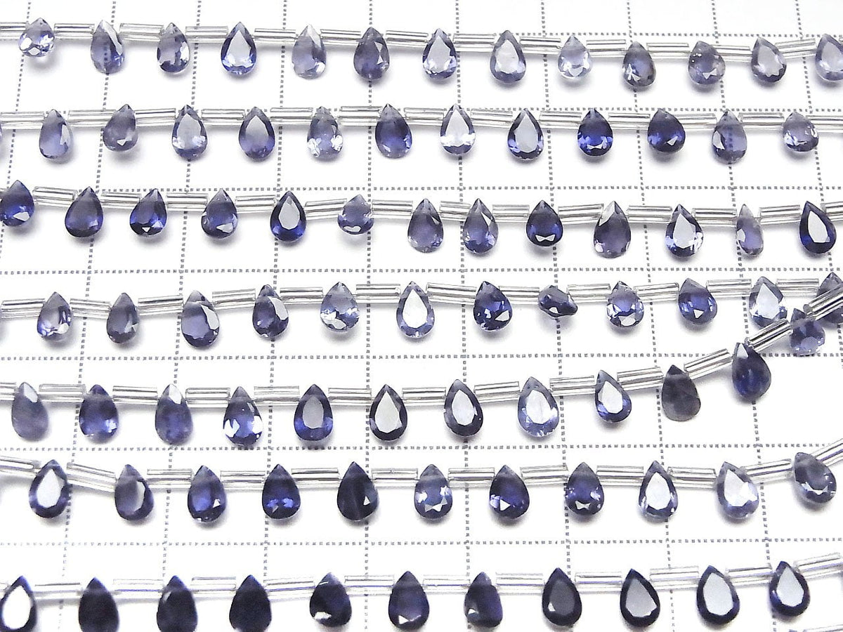 High Quality Iolite AAA Pear Shape Faceted 6x4mm 1 Strand (18pcs)