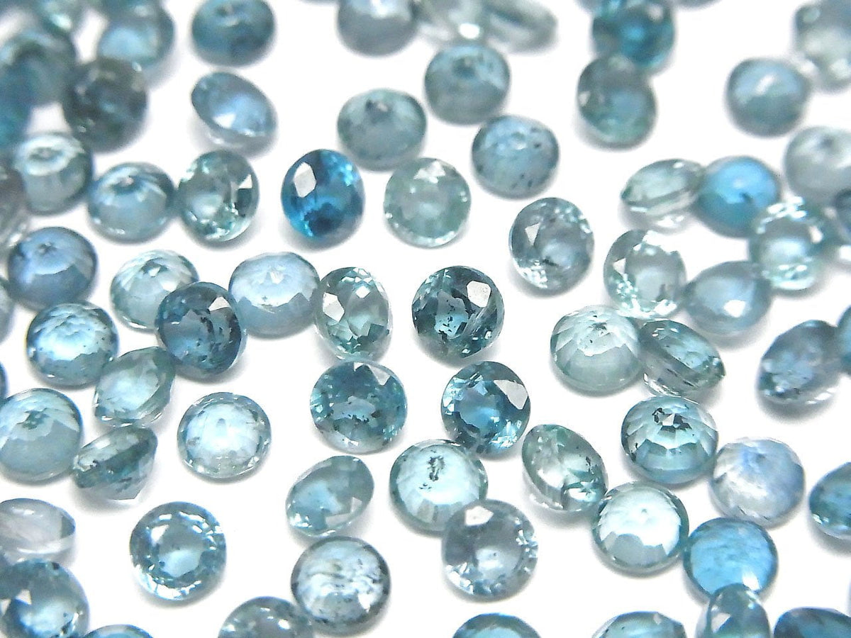 High Quality Indigo Blue Kyanite AAA- Loose stone Round Faceted 4x4mm 5pcs