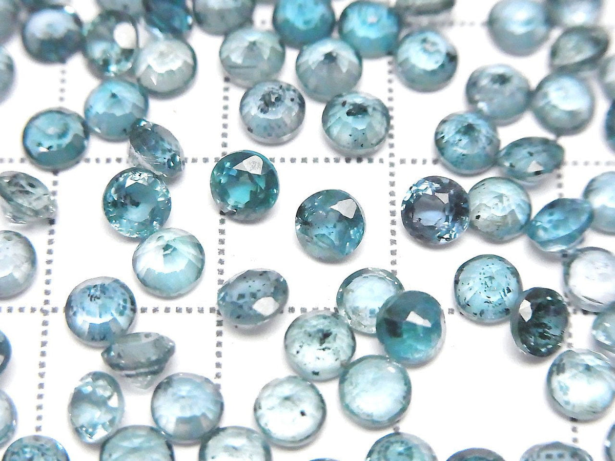High Quality Indigo Blue Kyanite AAA- Loose stone Round Faceted 4x4mm 5pcs