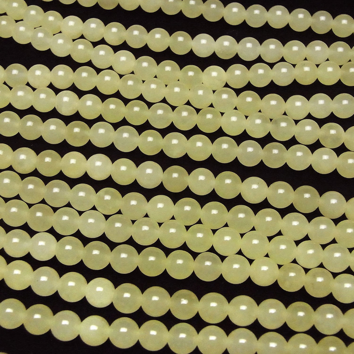 Pastel Yellow Color Jade Round 6mm 1strand beads (aprx.15inch / 35cm)
