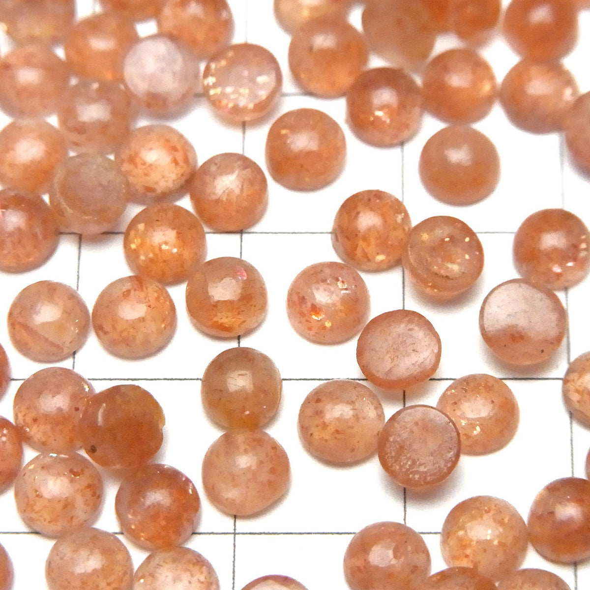 高品質太陽石 AA++ 圓形蛋面 5x5mm 5顆