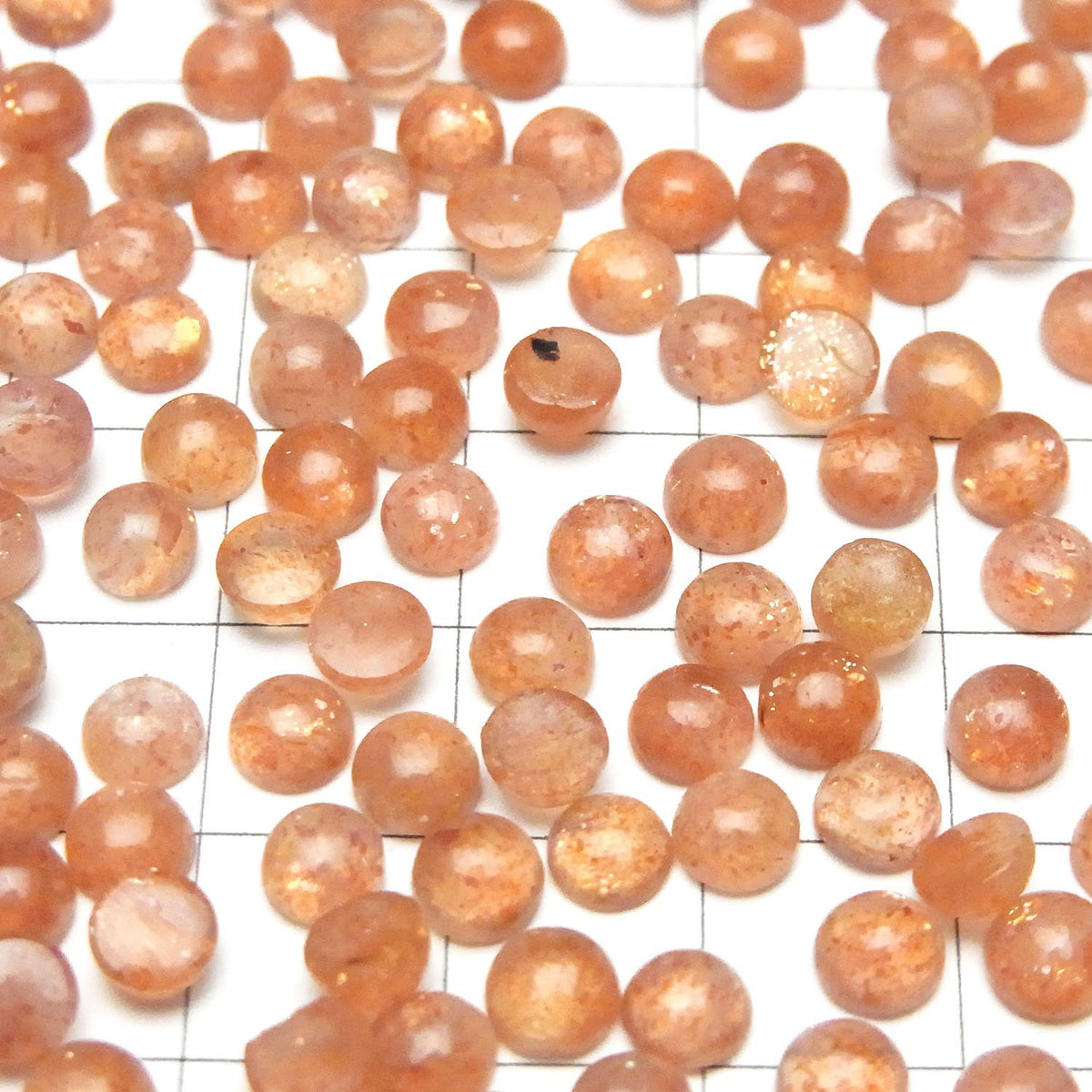 高品質太陽石 AA++ 圓形蛋面 5x5mm 5顆
