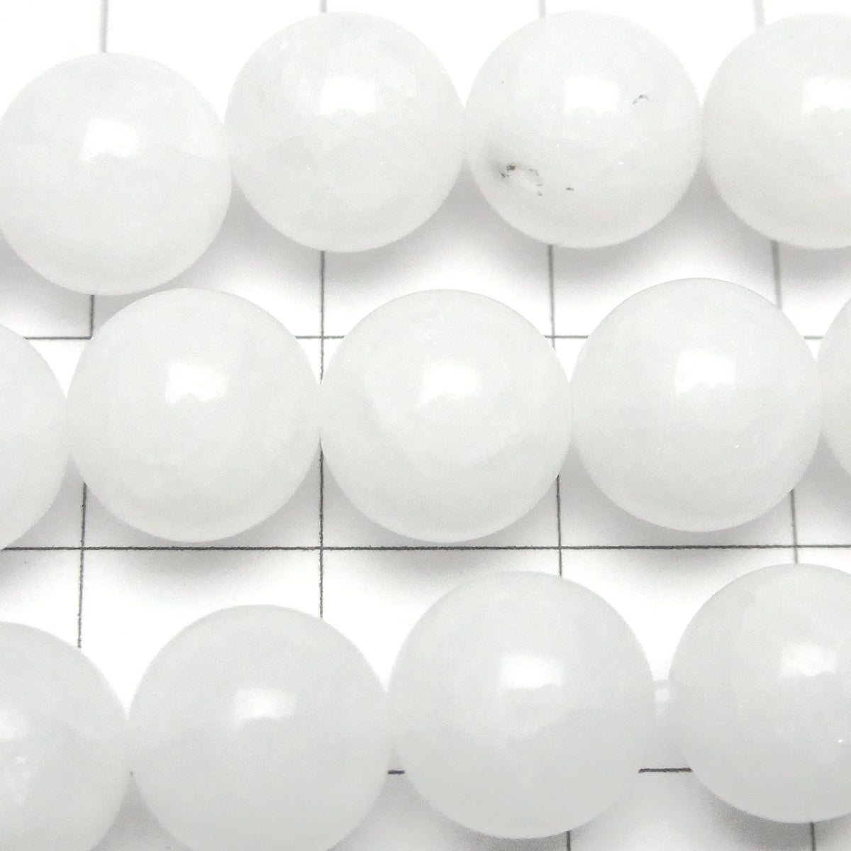 1 fil 7,79 $ ! Perles rondes en jade blanc de 10 mm 1 fil (environ 15 pouces / 36 cm)
