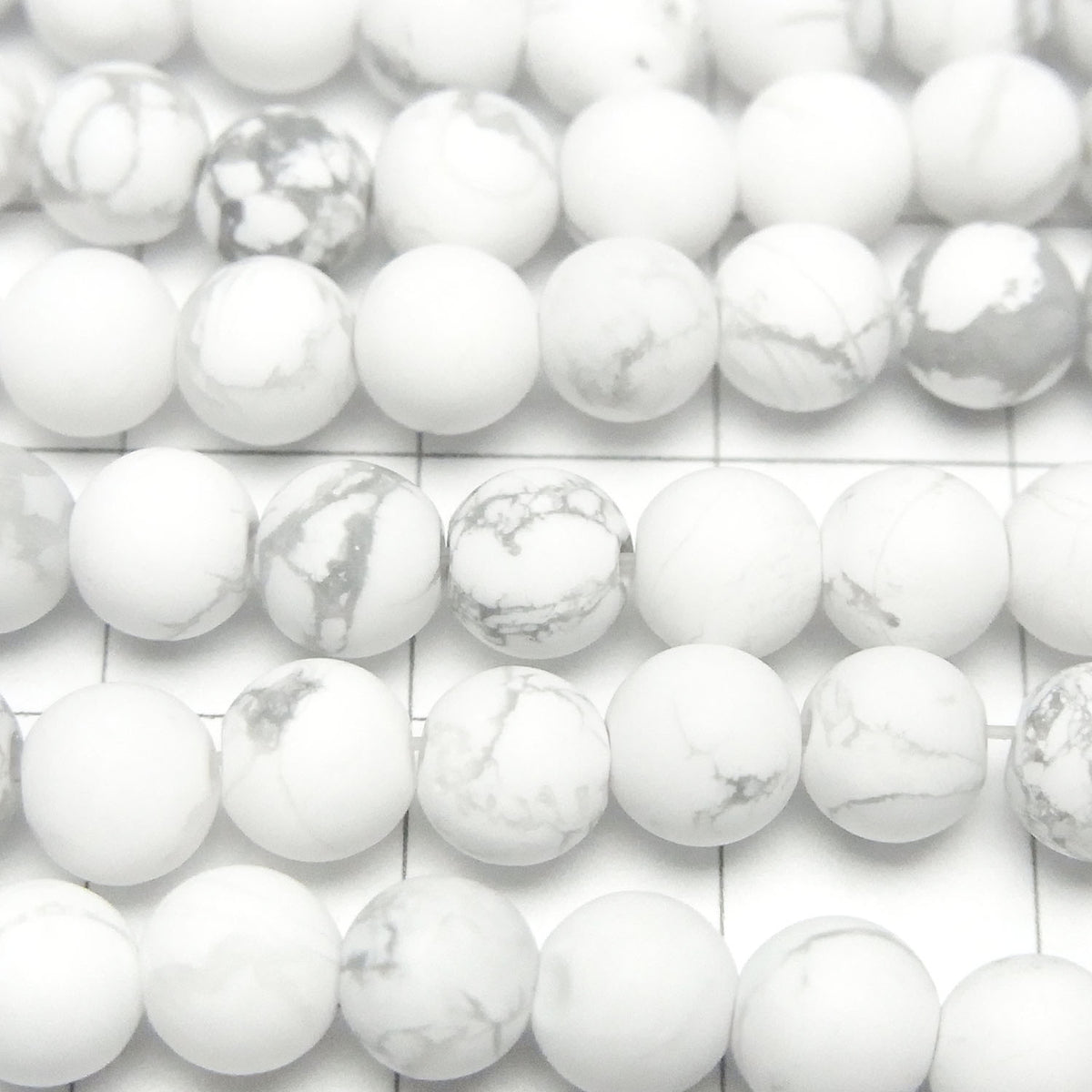 1strand $4.79! Frost Howlite Magnesite Round 6mm 1strand beads (aprx.15inch / 35cm)