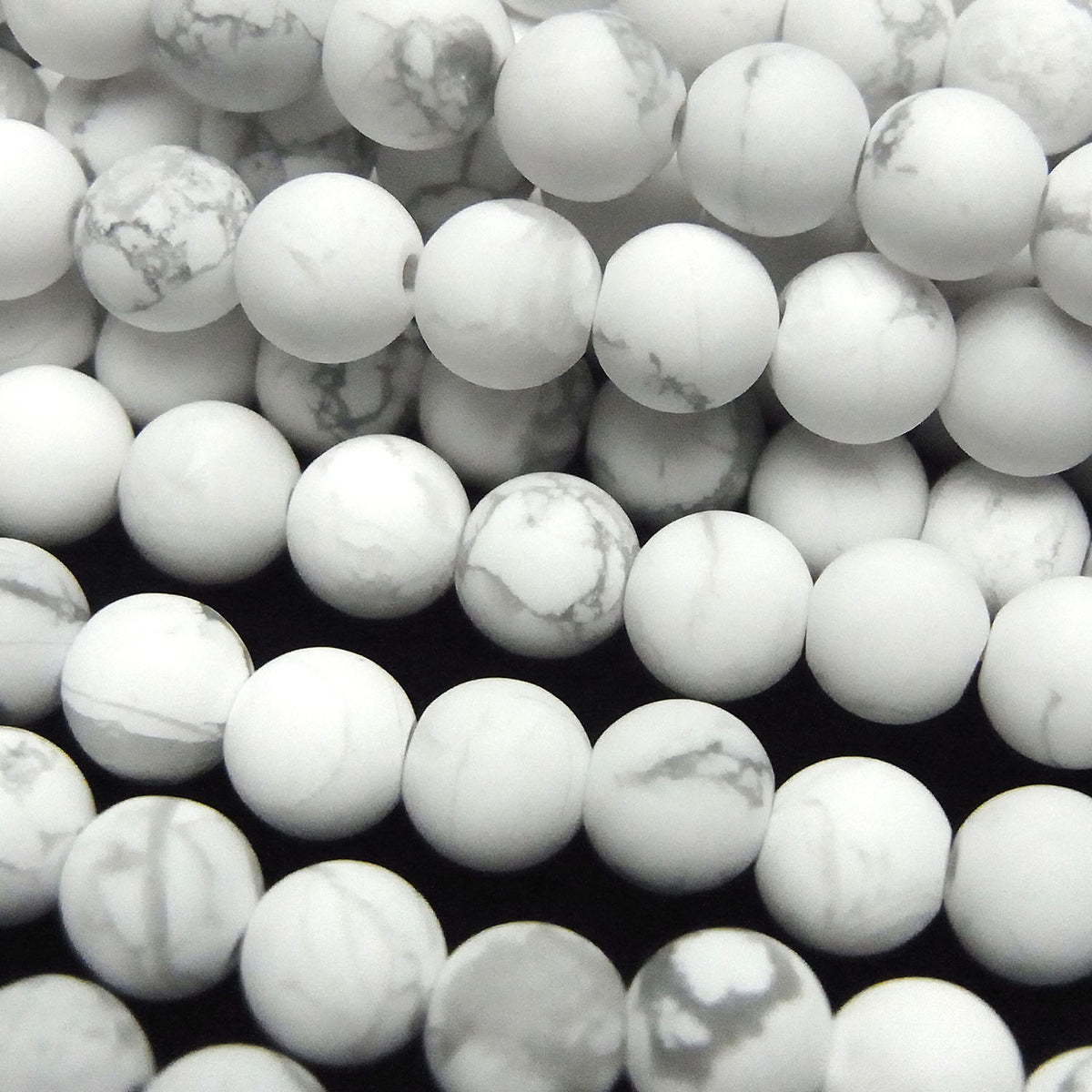 1Strang $4.79! Frost Howlite Magnesit rund 6mm 1Strang Perlen (ca. 15 Zoll / 35 cm)