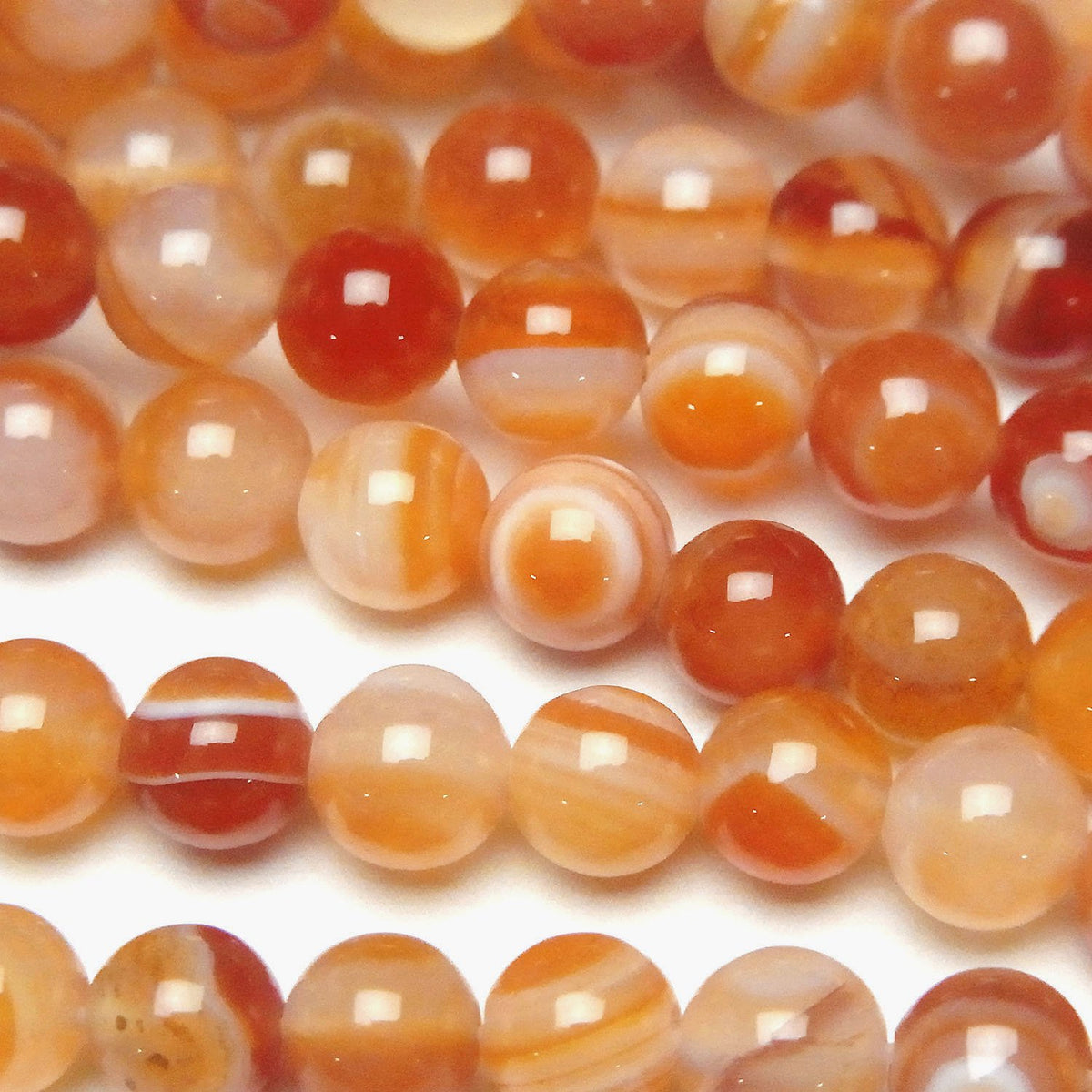Carnelian, Sardonyx AAA- (Red Eye Agate) Round 6mm 1strand beads (aprx.15inch / 37cm)