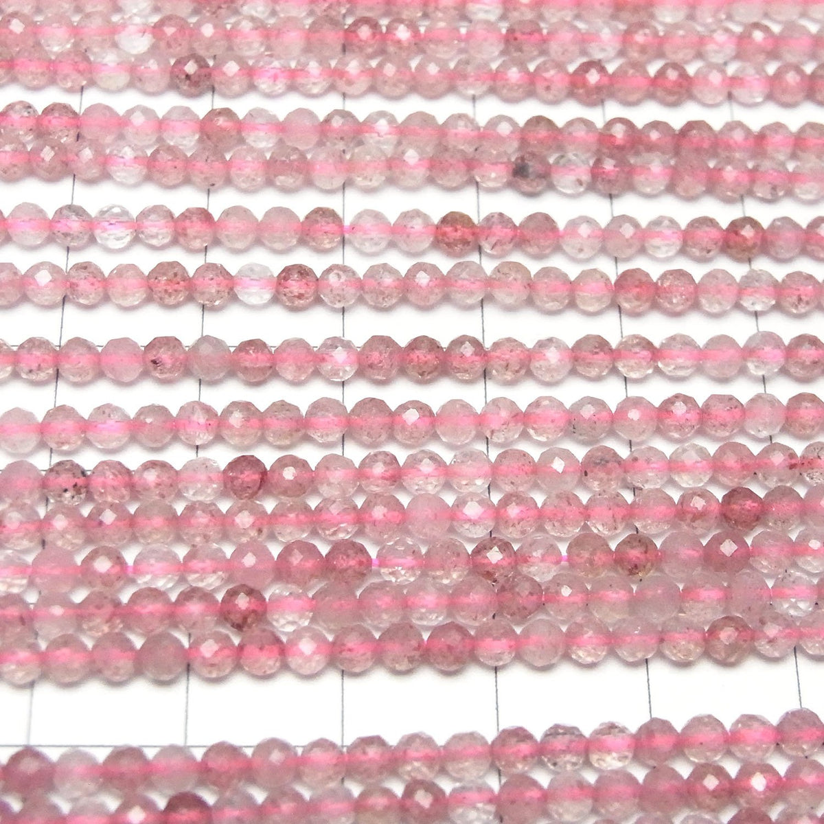 High Quality! Pink Epidote AA++ Faceted Round 3mm 1strand beads (aprx.15inch/37cm)