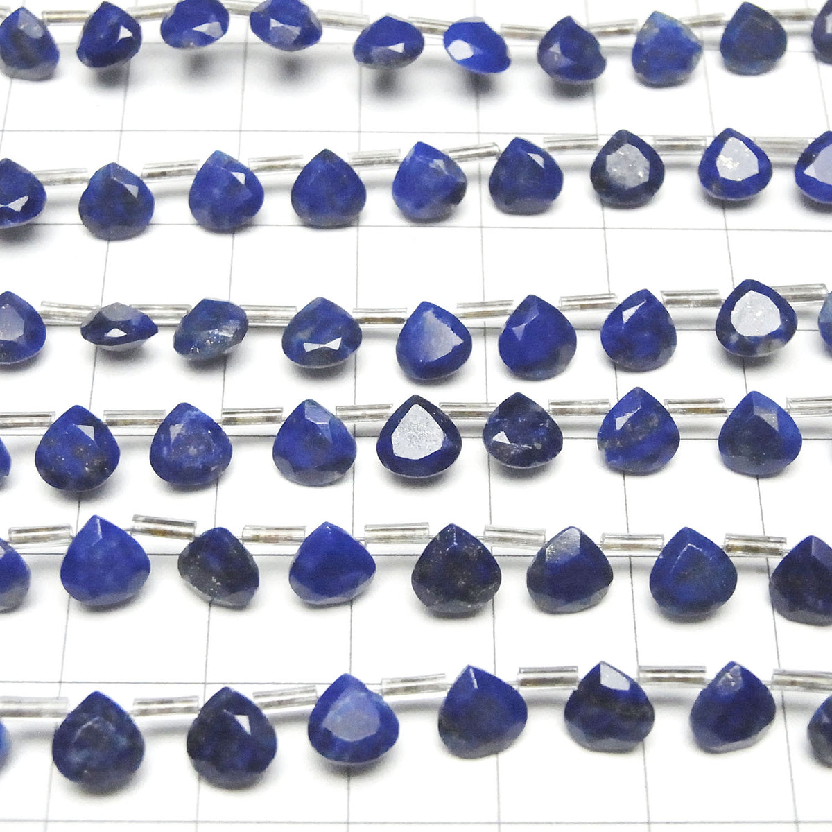 High Quality Lapislazuli AA++ Chestnut Faceted 6x6mm 1strand beads (18pcs )