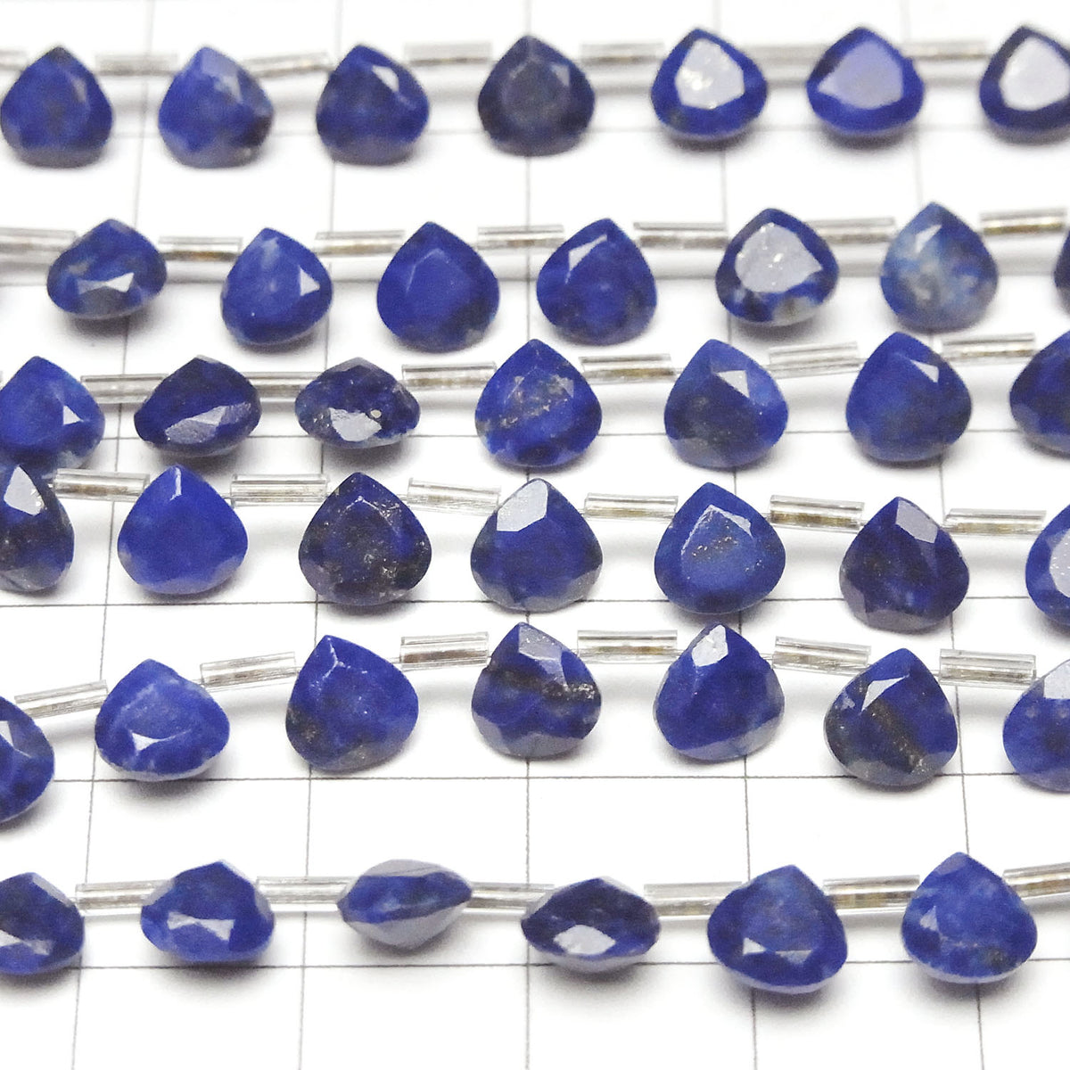 High Quality Lapislazuli AA++ Chestnut Faceted 6x6mm 1strand beads (18pcs )