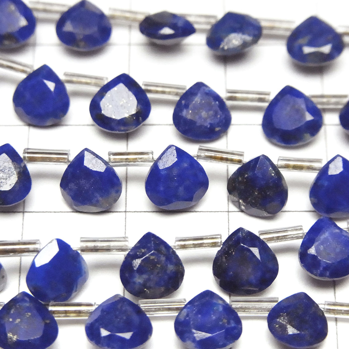 High Quality Lapislazuli AA++ Chestnut Faceted 6x6mm 1strand beads (18pcs )